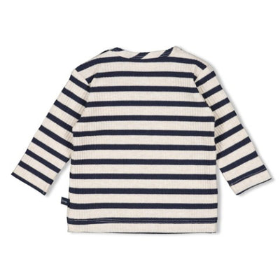 Feetje W25  W2520 Longsleeve rib met streep -  Let's Go! Marine 51602576