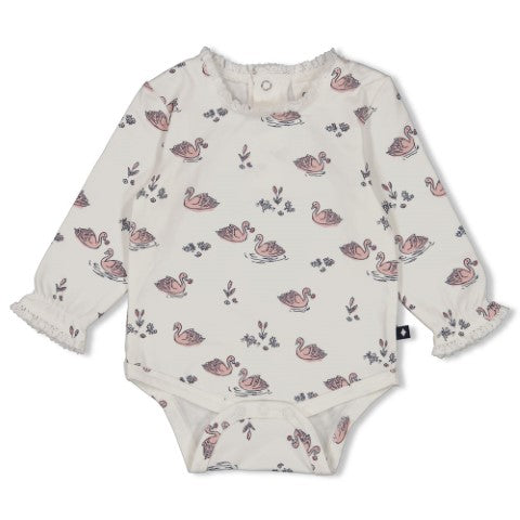 Feetje W25  W2521 Romper AOP - Swanlake Offwhite 50200250