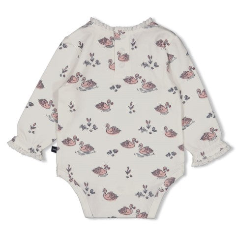 Feetje W25  W2521 Romper AOP - Swanlake Offwhite 50200250
