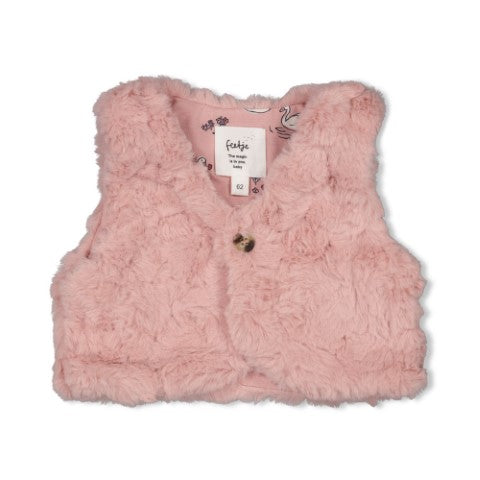 Feetje W25  W2521 Fake fur gilet - Swanlake Roze 51200039