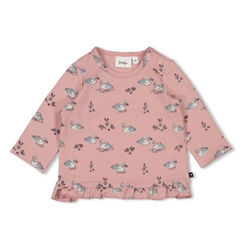 Feetje W25  W2521 Longsleeve AOP - Swanlake Roze 51602623
