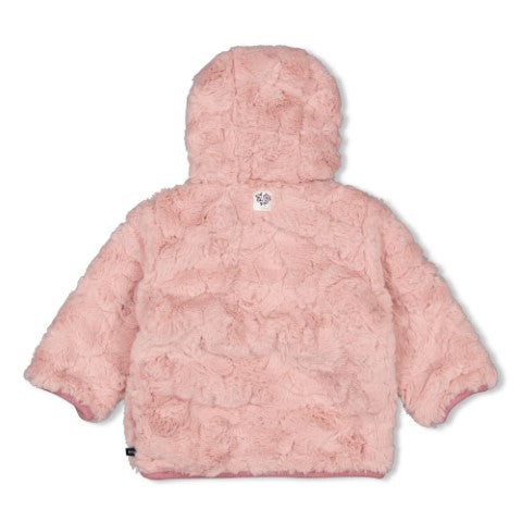 Feetje W25  W2521 Omkeerbaar fake fur jasje met capuchon - Swanlake Roze 51800355