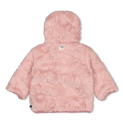 Feetje W25  W2521 Omkeerbaar fake fur jasje met capuchon - Swanlake Roze 51800355