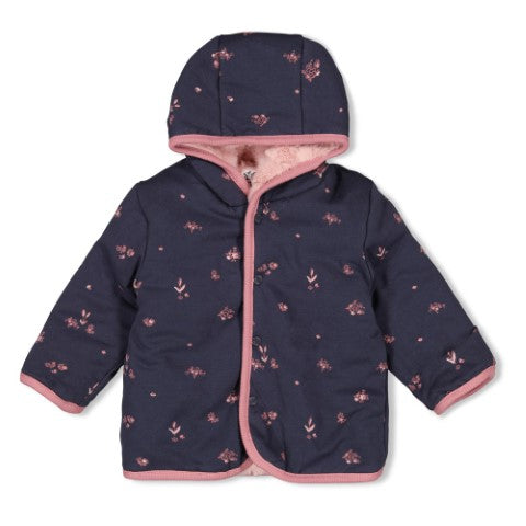 Feetje W25  W2521 Omkeerbaar fake fur jasje met capuchon - Swanlake Roze 51800355