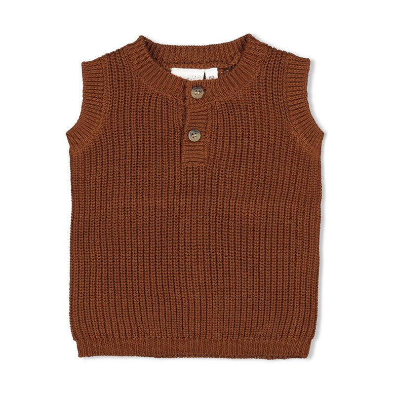 Feetje W25  W2522 Spencer gebreid - Wild World Bruin 51200040