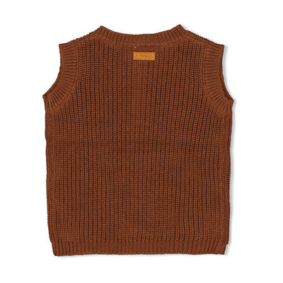 Feetje W25  W2522 Spencer gebreid - Wild World Bruin 51200040