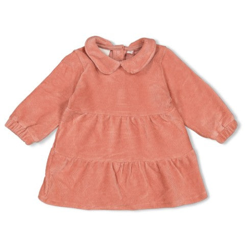 Feetje W25  W2523 Jurk velours rib - Woodland Bloom Mauve 51400562