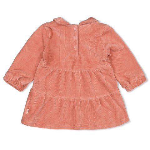 Feetje W25  W2523 Jurk velours rib - Woodland Bloom Mauve 51400562