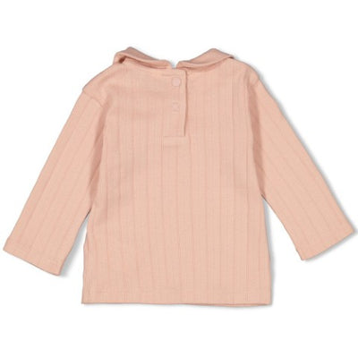 Feetje W25  W2523 Longsleeve pointelle rib - Woodland Bloom Roze 51602613