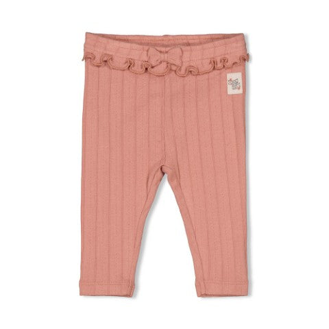 Feetje W25  W2523 Legging pointelle rib - Woodland Bloom Mauve 52202403
