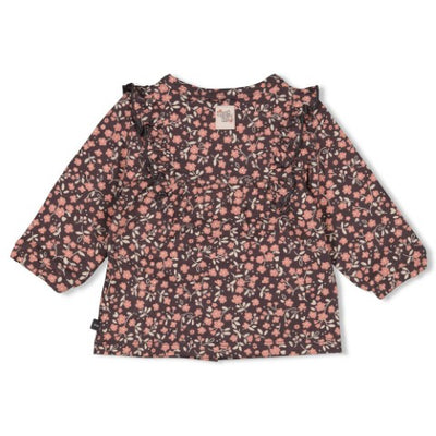 Feetje W25  W2523 Blouse AOP - Woodland Bloom Antraciet 52300048