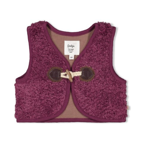 Feetje W25  W2527 Teddy gilet - Better Together Lila 51200042