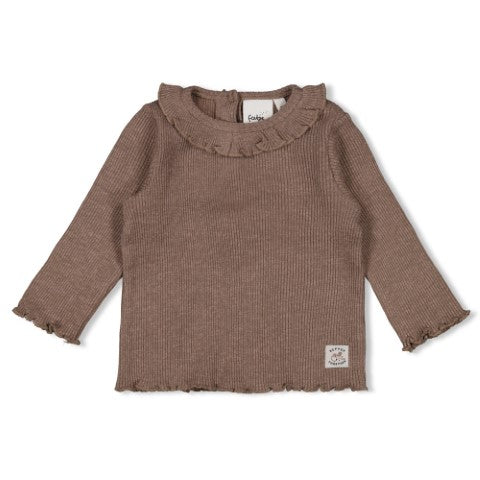 Feetje W25  W2527 Longsleeve rib - Better Together Bruin melange 51602662