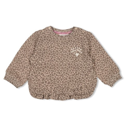 Feetje W25  W2527 Sweater AOP - Better Together Taupe melange 51602667