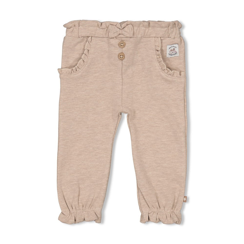 Feetje W25  W2527 Broek ruches - Better Together Taupe melange 52202443