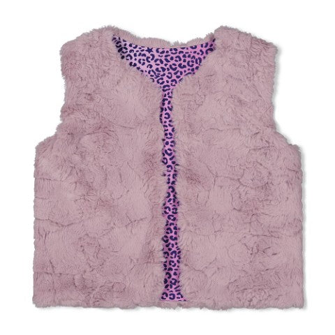 Jubel w25 Omkeerbaar teddy gilet - Wild Soul l.Lila 91200019 W25J1
