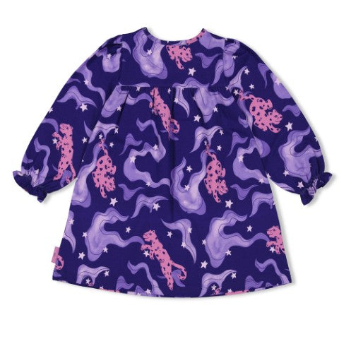 Jubel w25 Jurk AOP - Wild Soul Indigo 91400409 W25J1