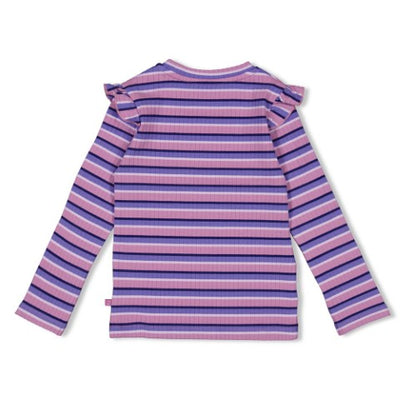 Jubel w25 Longsleeve rib met streep - Wild Soul Violet 91600428 W25J1