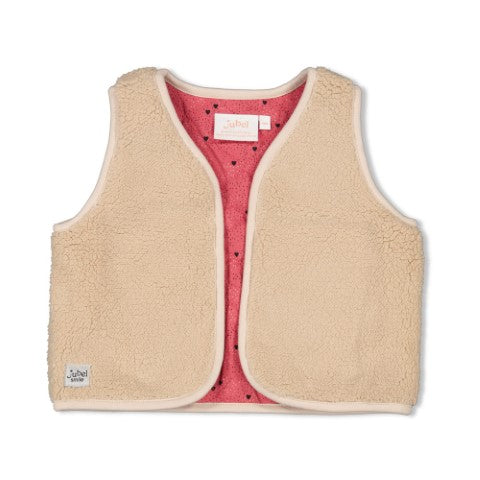 Jubel w25 Teddy gilet - Queen Of Hearts Offwhite 91200020 W25J2