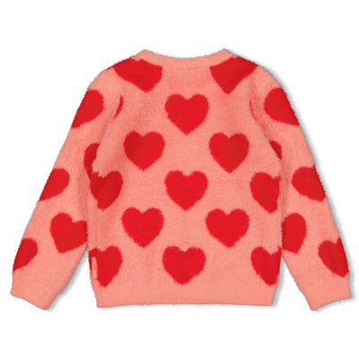 Jubel W25 W25J2 Vest gebreid AOP - Queen Of Hearts-  Roze 91300181
