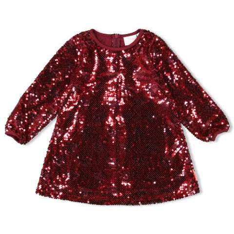 Jubel W25 W25J2 Pailetten jurk - Queen Of Hearts Bordeaux 91400414