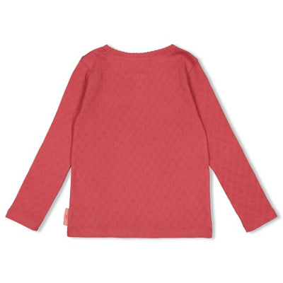 Jubel w25 Longsleeve ajour rib - Queen Of Hearts Roze 91600437 W25J2