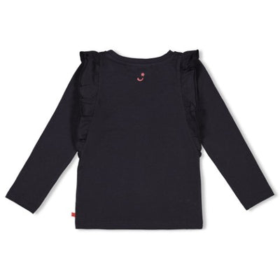 Jubel w25 Longsleeve ruches - Queen Of Hearts Antraciet 91600439 W25J2