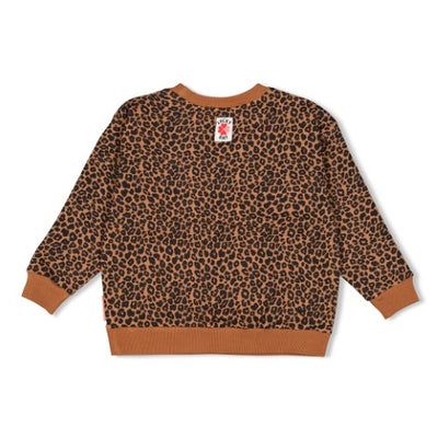 Jubel w25 Sweater AOP - Queen Of Hearts Bruin 91600456 W25J2