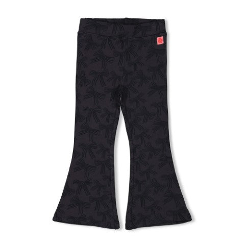 Jubel w25 Flared broek AOP - Queen Of Hearts Antraciet 92200481 W25J2