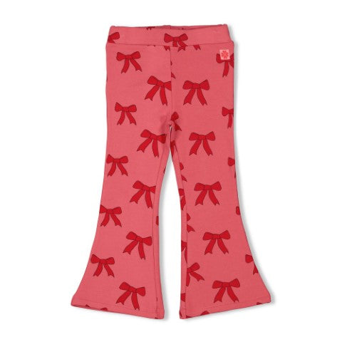 Jubel w25 Flared broek AOP - Queen Of Hearts Roze 92200495 W25J2