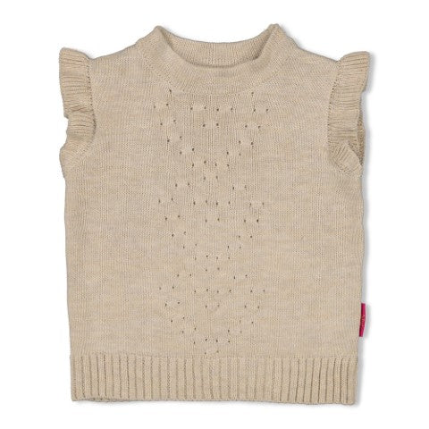 Jubel w25 Spencer gebreid - Shine Bright Offwhite melange 91200021 W25J3