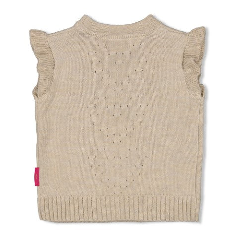 Jubel w25 Spencer gebreid - Shine Bright Offwhite melange 91200021 W25J3