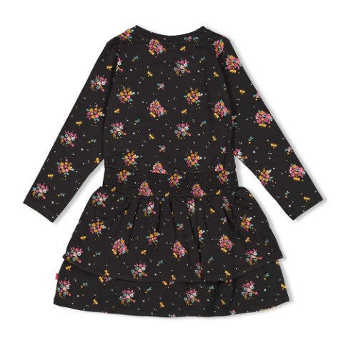 Jubel w25 Jurk AOP - Shine Bright Antraciet 91400417 W25J3