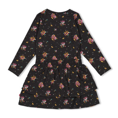 Jubel w25 Jurk AOP - Shine Bright Antraciet 91400417 W25J3