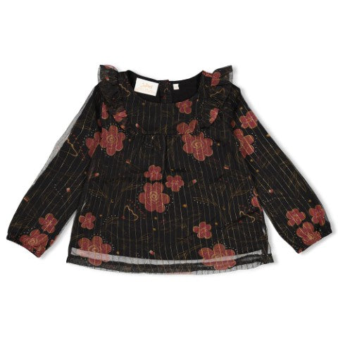 Jubel w25 W25J3 Blouse AOP - Shine Bright Antraciet 92300029