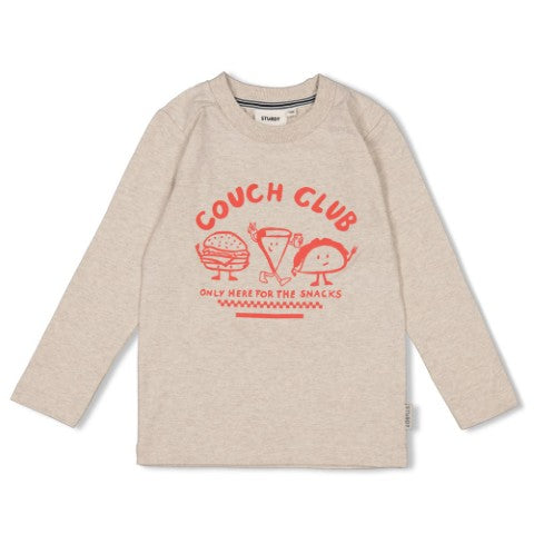 Sturdy w25 Longsleeve - Couch Club Offwhite melange 71600610 W25S1