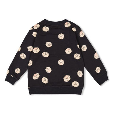 Sturdy w25 Sweater AOP - Couch Club Zwart 71600613 W25S1