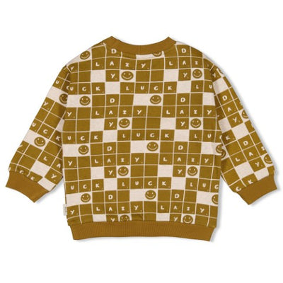 Sturdy w25 Sweater AOP - Couch Club Olijf 71600618 W25S1