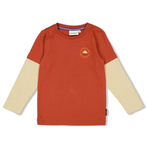 Sturdy w25 Longsleeve - Chasing Trails Roest 71600623 W25S2