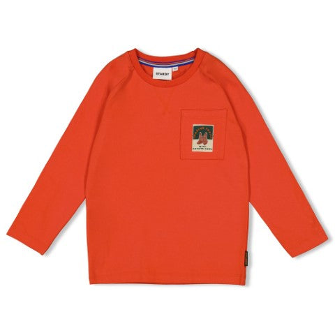 Sturdy w25 Longsleeve - Chasing Trails Oranje 71600625 W25S2