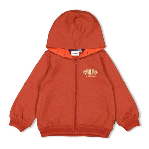 Sturdy w25 Sweatvest met capuchon - Chasing Trails Roest 71800050 W25S2