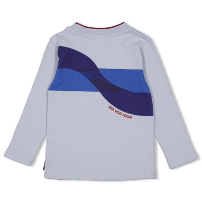 Sturdy w25 Longsleeve - Waves and Whales Blauw 71600638 W25S3