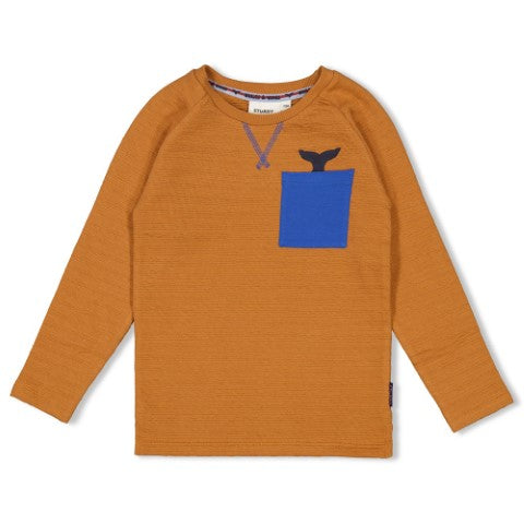 Sturdy w25 Longsleeve - Waves and Whales Hazelnoot 71600640 W25S3