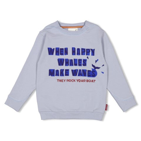 Sturdy w25 Sweater - Waves and Whales Blauw 71600643 W25S3