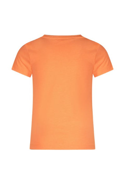 Tygo & vito S24 Girls Kids T-shirt chest print Neon Coral X402-5402 211