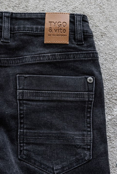 Tygo & Vito NOOS Stretch Jeans skinny fit Binq Black Denim XNOOS-6605 808
