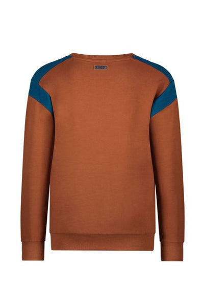 Bnosy w23 Brent B.Nosy boys sweater brown Cappucino Y309-6341 550