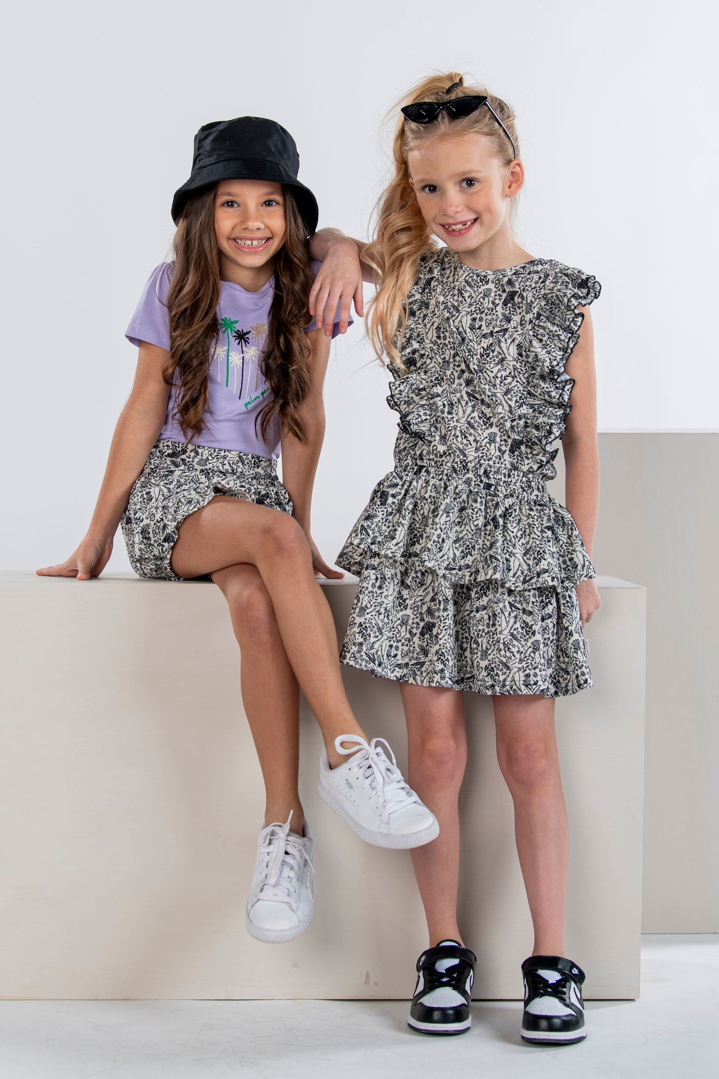 Bnosy S24 Girls Kids Maci B.Nosy girls dress allover print Y402-5847 011