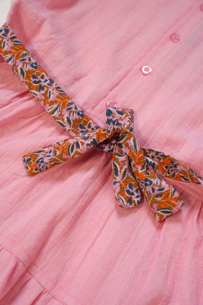 Bnosy S24 Girls Kids Sammie B.Nosy girls dress embroidery pink Y402-5863 284