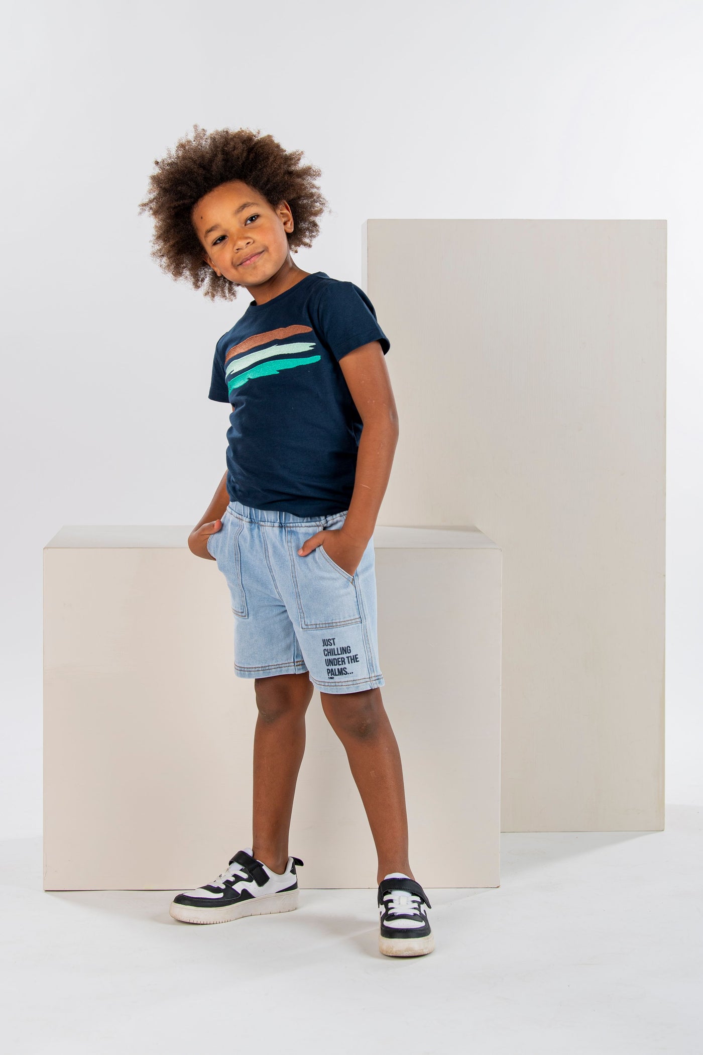 Bnosy S24 Boys Kids Morris B.Nosy boys t-shirt navy Y403-6437 151